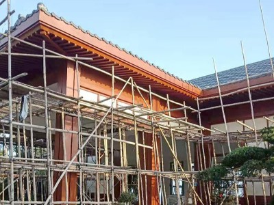 樓上樓-海南日式會所施工現(xiàn)場